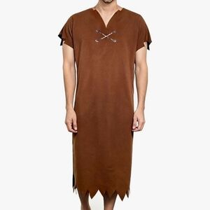 Adult Mens Couples Halloween Costume, Mens Barney Rubble Flintstones Caveman Cos
